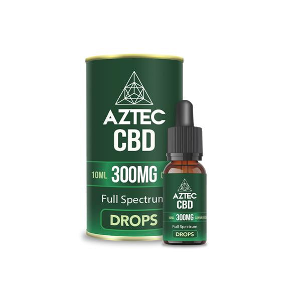 Aztec CBD Full Spectrum Hemp Oil 300mg CBD 10ml - Flavour: Spearmint - SilverbackCBD