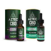 Aztec CBD Full Spectrum Hemp Oil 4000mg CBD 10ml - Flavour: Spearmint - SilverbackCBD