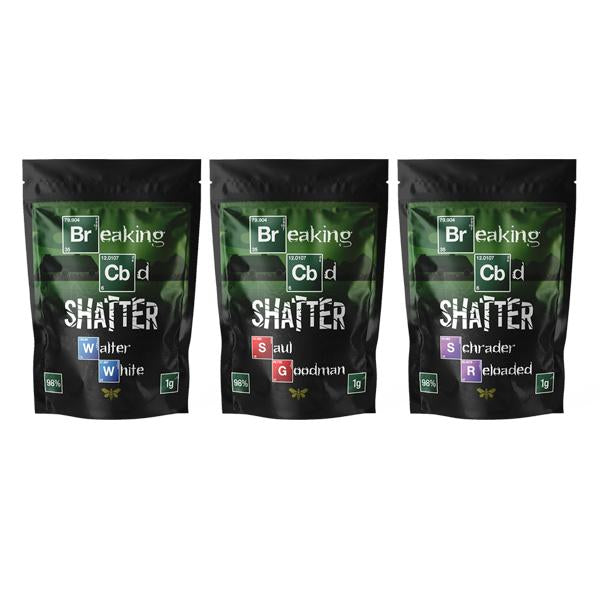 Breaking CBD 98% CBD Shatter - 1g - Flavour: Saul Goodman - SilverbackCBD
