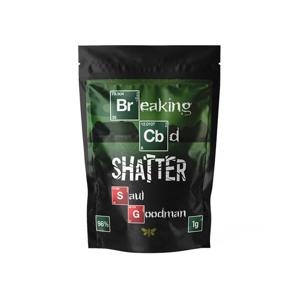 Breaking CBD 98% CBD Shatter - 1g - Flavour: Saul Goodman - SilverbackCBD