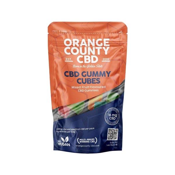 Orange County CBD 200mg Gummy Cubes - Grab Bag - SilverbackCBD
