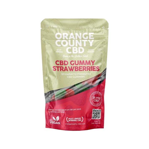 Orange County CBD 200mg Gummy Strawberries - Grab Bag - SilverbackCBD