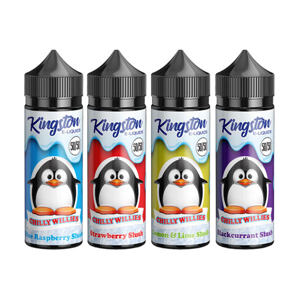 Kingston Chilly Willies 120ml Shortfill 0mg (50VG-50PG) - Flavour: Lemon & Lime Slush