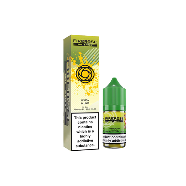 20mg Elux Firerose 5000 Nic salts 10ml (50VG/50PG) - Flavour: Lemon lime