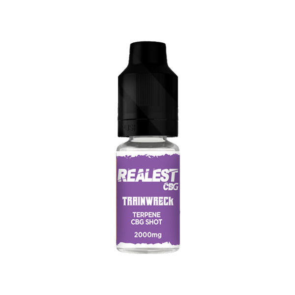 Realest CBD 2000mg Terpene Infused CBG Booster Shot 10ml (BUY 1 GET 1 FREE) - Flavour: Trainwreck - SilverbackCBD
