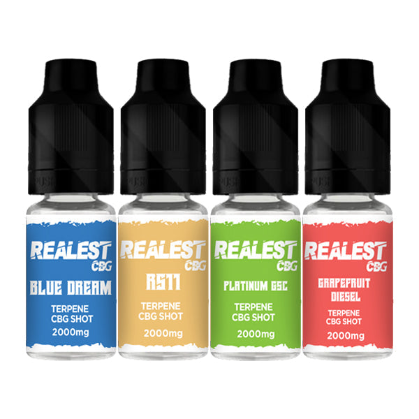 Realest CBD 2000mg Terpene Infused CBG Booster Shot 10ml (BUY 1 GET 1 FREE) - Flavour: Trainwreck - SilverbackCBD