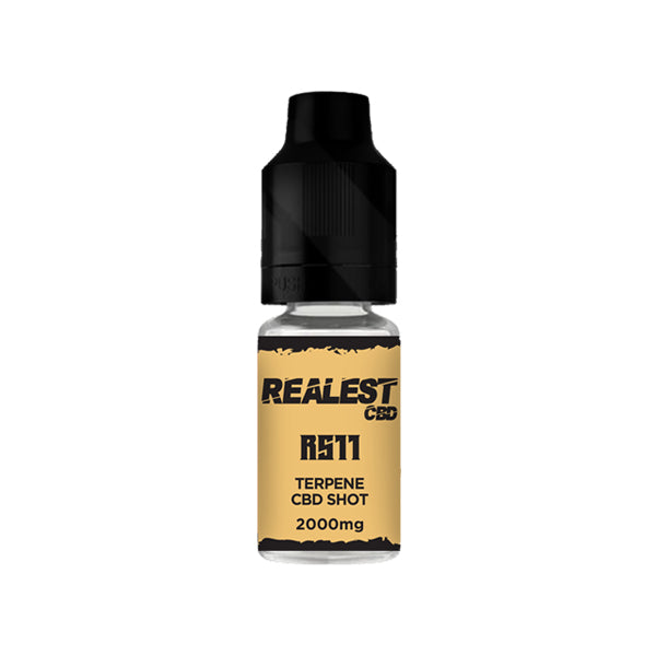 Realest CBD 2000mg Terpene Infused CBD Booster Shot 10ml (BUY 1 GET 1 FREE) - Flavour: Grapefruit Diesel - SilverbackCBD