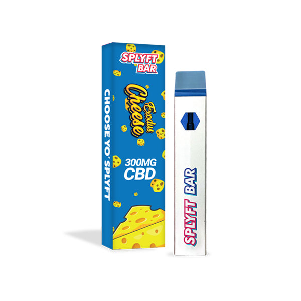 SPLYFT BAR 300mg Full Spectrum CBD Disposable Vape - 12 flavours - Amount: x1 & Flavour: Exodus Cheese
