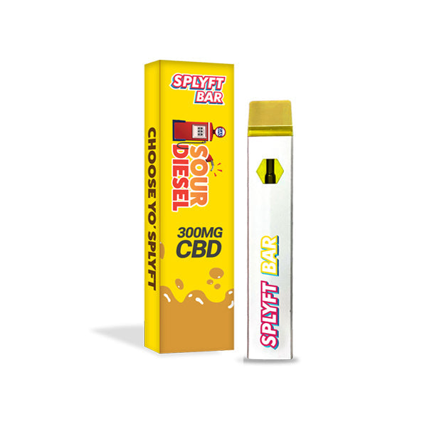 SPLYFT BAR 300mg Full Spectrum CBD Disposable Vape - 12 flavours - Amount: x1 & Flavour: Stardawg - SilverbackCBD
