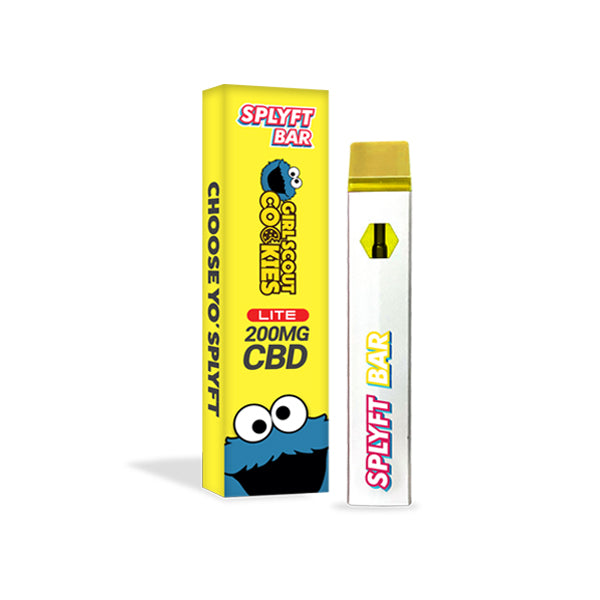 SPLYFT BAR LITE 200mg Full Spectrum CBD Disposable Vape - 12 flavours - Amount: x1 & Flavour: Mango Kush