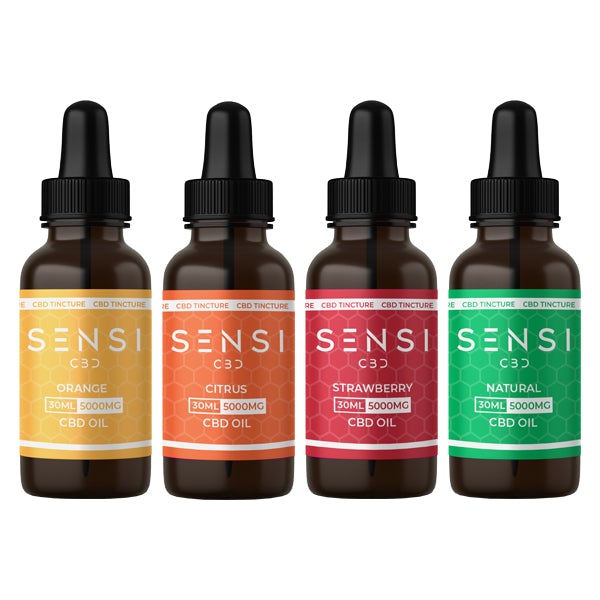 Sensi CBD 5000mg CBD Broad-Spectrum Tinture Oil 30ml (BUY 1 GET 1 FREE) - Flavour: Orange - SilverbackCBD