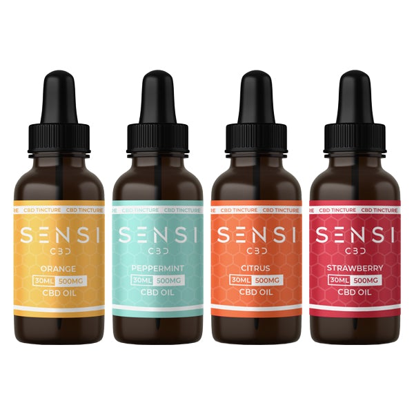 Sensi CBD 500mg CBD Broad-Spectrum Tinture Oil 30ml (BUY 1 GET 1 FREE) - Flavour: Peppermint - SilverbackCBD