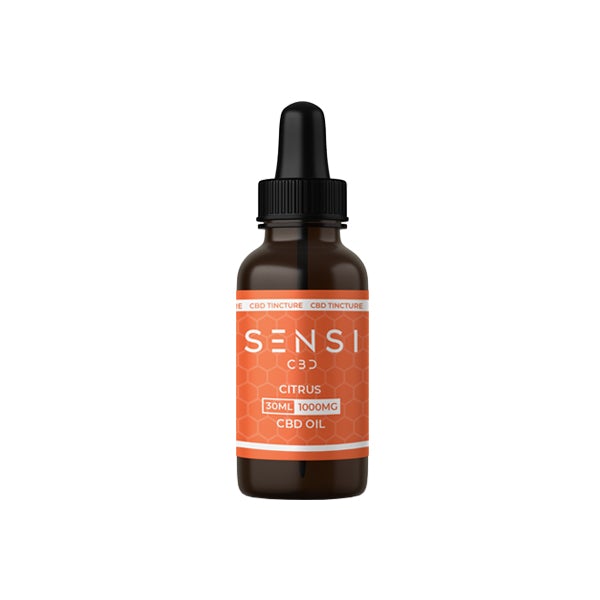 Sensi CBD 1000mg CBD Tinture Oil 30ml (BUY 1 GET 1 FREE) - Flavour: Natural - SilverbackCBD