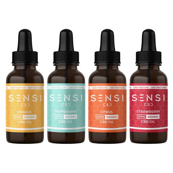 Sensi CBD 1000mg CBD Tinture Oil 30ml (BUY 1 GET 1 FREE) - Flavour: Natural - SilverbackCBD
