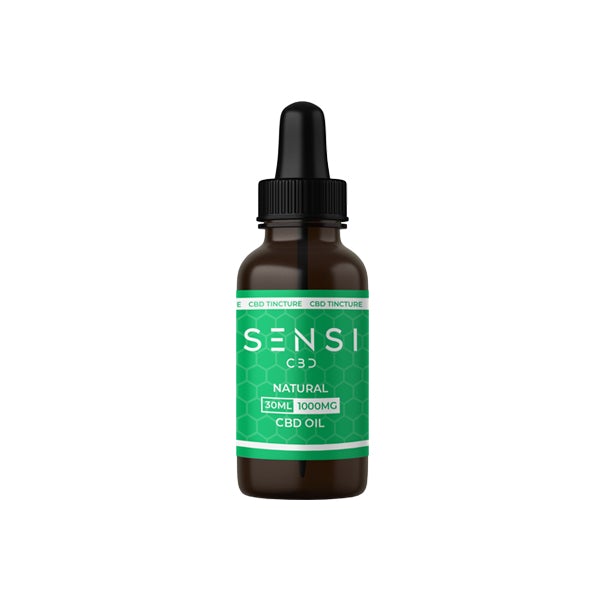Sensi CBD 1000mg CBD Tinture Oil 30ml (BUY 1 GET 1 FREE) - Flavour: Natural - SilverbackCBD