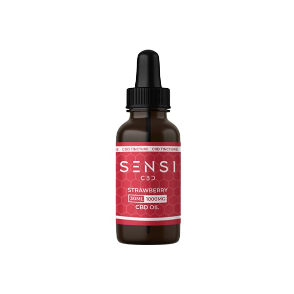 Sensi CBD 1000mg CBD Tinture Oil 30ml (BUY 1 GET 1 FREE) - Flavour: Strawberry - SilverbackCBD