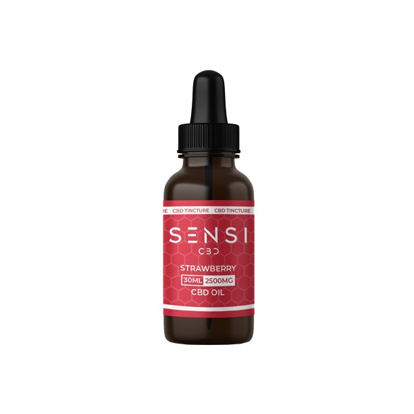 Sensi CBD 2500mg CBD Tinture Oil 30ml (BUY 1 GET 1 FREE) - Flavour: Natural - SilverbackCBD
