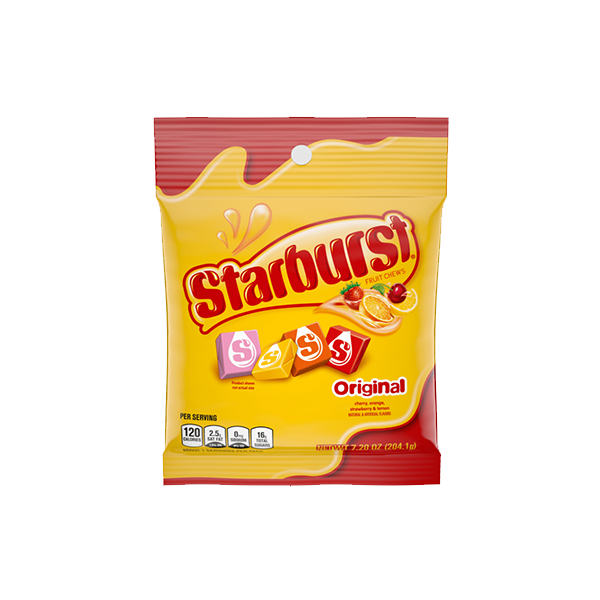 USA Starburst Air Gummies Original Share Bag - 122g - Quantity: Single Pack