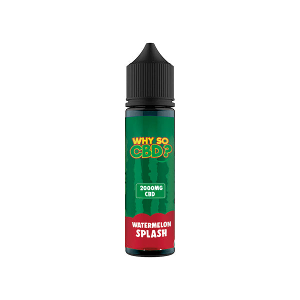 Why So CBD? 2000mg Full Spectrum CBD E-liquid 60ml - Flavour: Jammy Strawberries