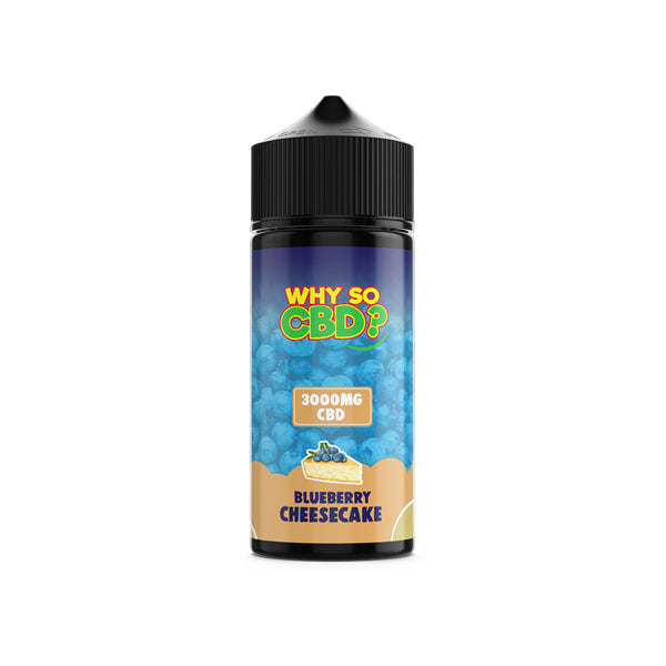 Why So CBD? 3000mg Full Spectrum CBD E-liquid 120ml - Flavour: Blue Slushy - SilverbackCBD