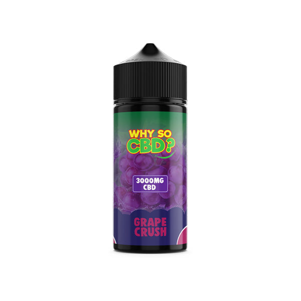 Why So CBD? 3000mg Full Spectrum CBD E-liquid 120ml - Flavour: Blue Slushy - SilverbackCBD