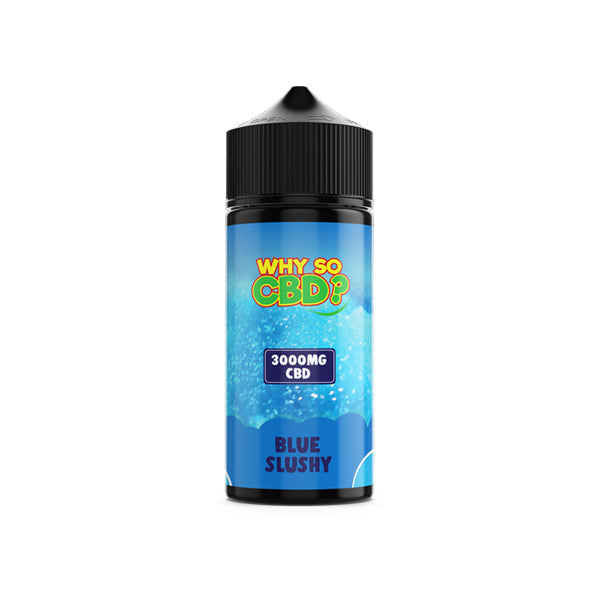 Why So CBD? 3000mg Full Spectrum CBD E-liquid 120ml - Flavour: Blue Slushy - SilverbackCBD