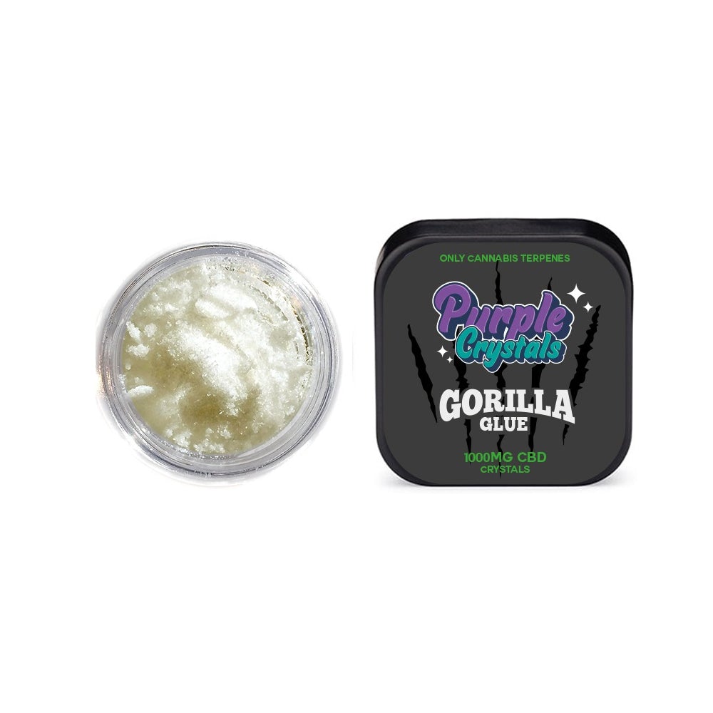 Purple Crystals by Purple Dank 1000mg CBD Crystals - Gorilla Glue (BUY 1 GET 1 FREE) - Amount: 0.5g - SilverbackCBD