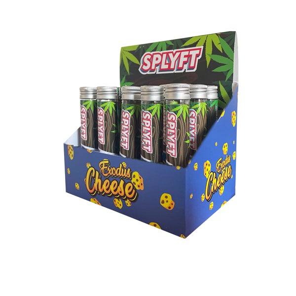 SPLYFT Cannabis Terpene Infused Hemp Blunt Cones – Exodus Cheese (BUY 1 GET 1 FREE) - Amount: x15 (Display Box) - SilverbackCBD