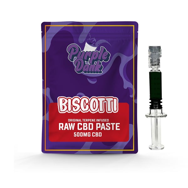 Purple Dank 1000mg CBD Raw Paste with Natural Terpenes - Biscotti (BUY 1 GET 1 FREE) - Amount: 1g - SilverbackCBD