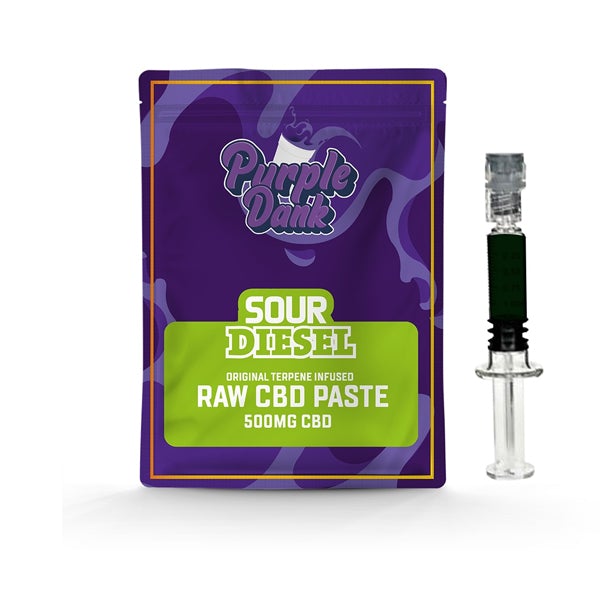 Purple Dank 1000mg CBD Raw Paste with Natural Terpenes - Sour Diesel (BUY 1 GET 1 FREE) - Amount: 0.5g - SilverbackCBD
