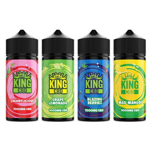 King CBD 1000mg CBD E-liquid 120ml (BUY 1 GET 1 FREE) - Flavour: Juicy Peach