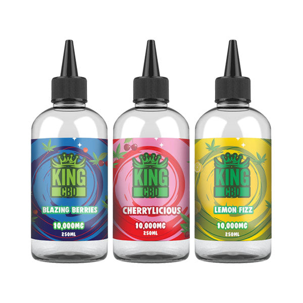 King CBD 10,000mg CBD E-liquid 250ml (BUY 1 GET 1 FREE) - Flavour: Grape Lemonade