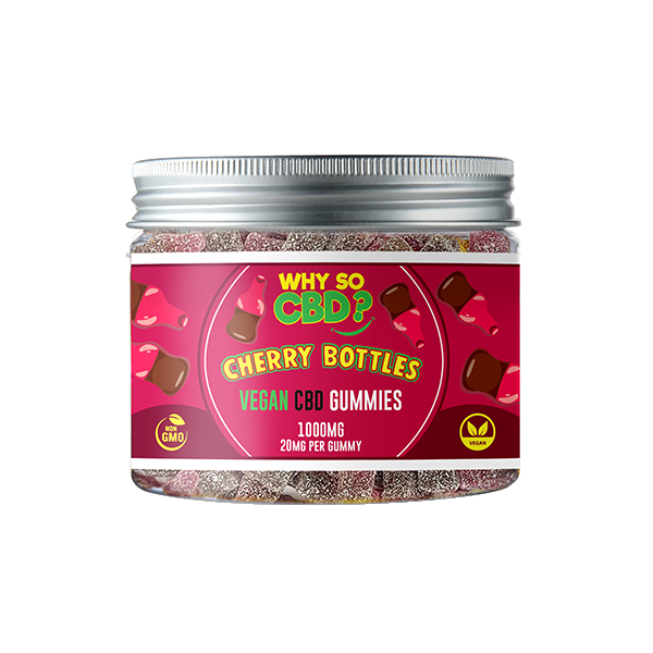 Why So CBD? 1000mg CBD Small Vegan Gummies - 11 Flavours - Gummies: Fizzy Bones