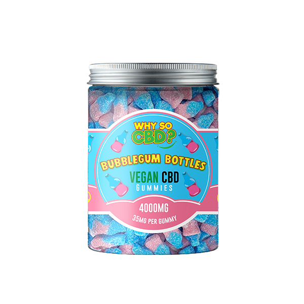 Why So CBD? 4000mg CBD Large Vegan Gummies - 11 Flavours - Gummies: Fizzy Bones