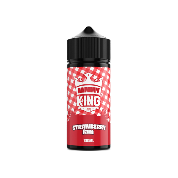 Jammy King 100ml Shortfill 0mg (70VG-30PG) - Flavour: Strawberry Jam
