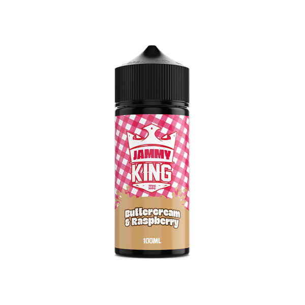 Jammy King 100ml Shortfill 0mg (70VG-30PG) - Flavour: Strawberry Jam