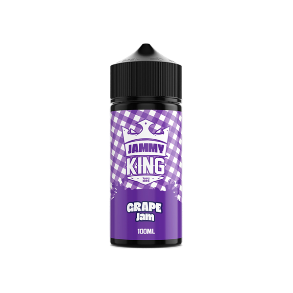 Jammy King 100ml Shortfill 0mg (70VG-30PG) - Flavour: Strawberry Jam