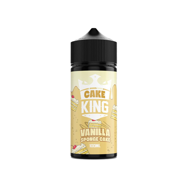 Cake King 100ml Shortfill 0mg (70VG-30PG) - Flavour: Vanilla Sponge Cake