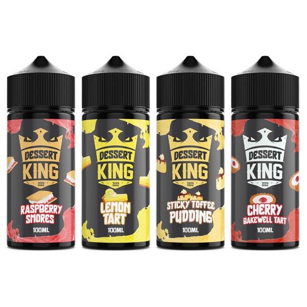 Dessert King 100ml Shortfill 0mg (70VG-30PG) - Flavour: Cherry Bakewell Tart