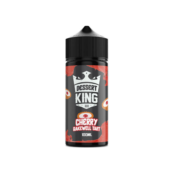 Dessert King 100ml Shortfill 0mg (70VG-30PG) - Flavour: Cherry Bakewell Tart