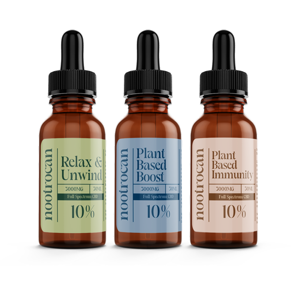 Nootrocan 3000mg 10% Full Spectrum CBD Oil - 30ml - Flavour: Relax & Unwind