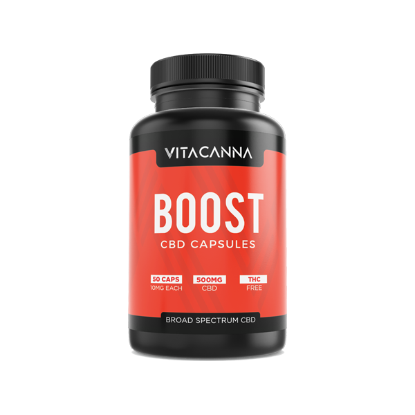 Vitacanna 500mg Broad Spectrum CBD Vegan Capsules - 50 Caps - Flavour: Repair