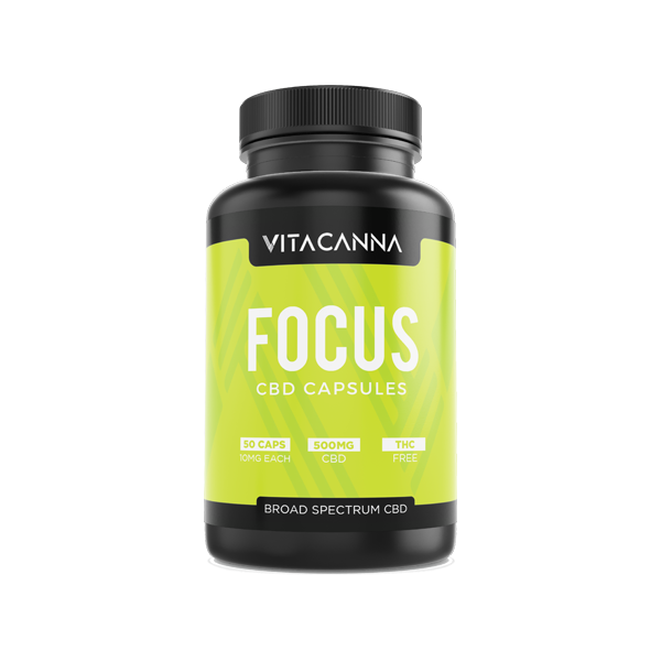 Vitacanna 500mg Broad Spectrum CBD Vegan Capsules - 50 Caps - Flavour: Repair