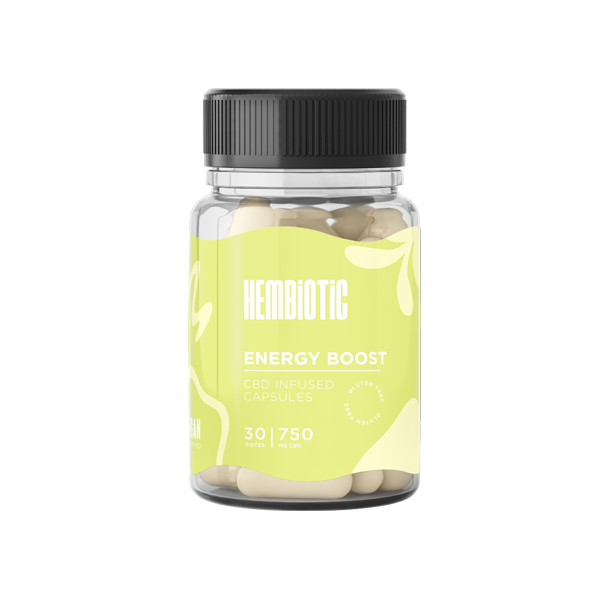 Hembiotic 750mg CBD Capsules - 30 Caps - Flavour: Superfood