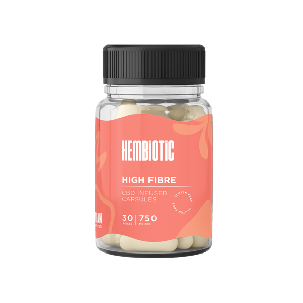 Hembiotic 750mg CBD Capsules - 30 Caps - Flavour: Superfood