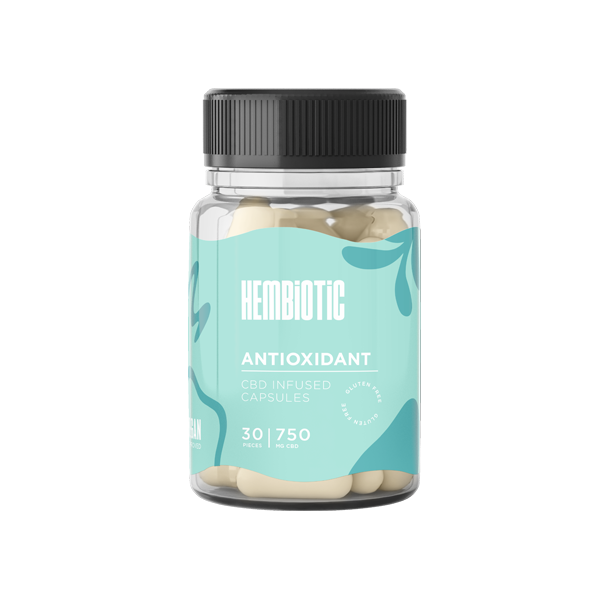 Hembiotic 750mg CBD Capsules - 30 Caps - Flavour: Superfood
