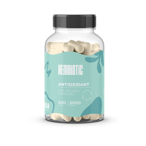 Hembiotic 5000mg Bulk CBD Capsules - 200 Caps - Flavour: Superfood