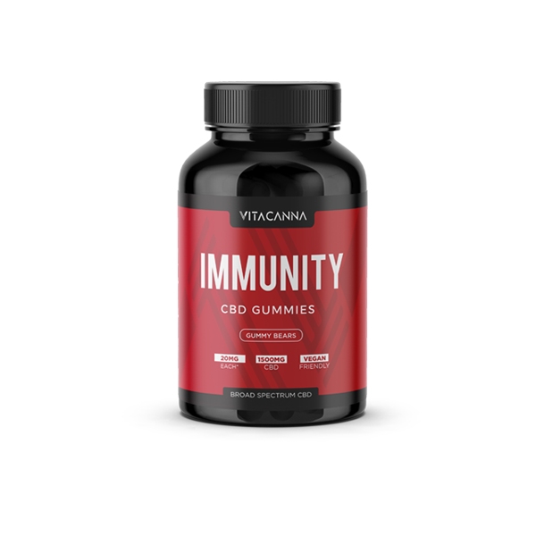 Vitacanna Broad Spectrum 1500mg CBD Vegan Gummy Bears - Flavour: Relax