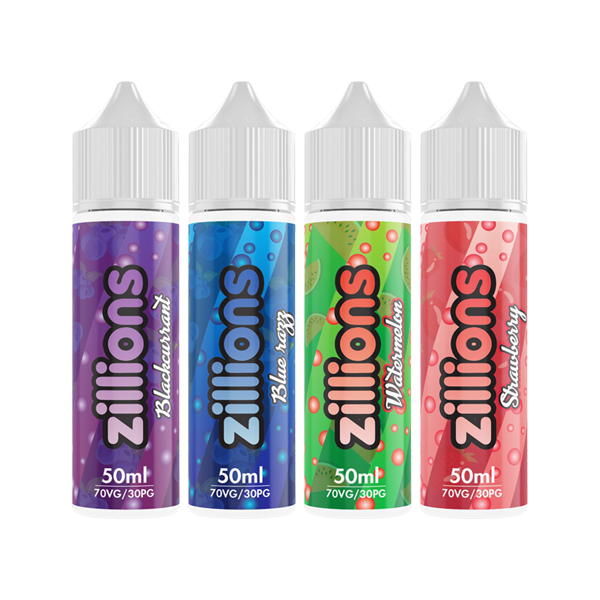 Zillions 50ml Shortfill 0mg (70VG-30PG) - Flavour: Spearmint & Quantity: x10