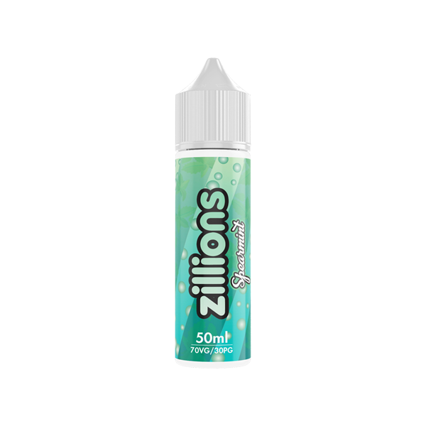 Zillions 50ml Shortfill 0mg (70VG-30PG) - Flavour: Spearmint & Quantity: x10